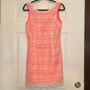 Anthropologie Under Skies Lace Dress M Pink NEW Feminine Sleeveless Sheath